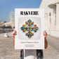 Rakvere, Estonia – Away From Home Poster, no-text version framed in wood