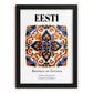 Eesti, Estonia – Travel Print, in sleek black frame