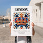London, England – Travel Wall Decor, no-text version framed in wood