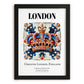 London, England – Travel Wall Decor, in sleek black frame