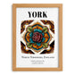 York, England – Travel Wall Art, set in oak frame