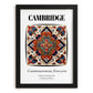 Cambridge, England – Travel Poster, in sleek black frame