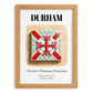 Durham, England – Travel Poster, set in oak frame