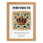 Portsmouth, England – Travel Poster, set in oak frame