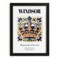 Windsor, England – Country Culture Poster, in sleek black frame