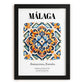 Málaga, Spain – Travel Wall Decor, in sleek black frame
