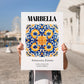 Marbella, Spain – Away From Home Poster, no-text version framed in wood