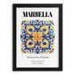 Marbella, Spain – Away From Home Poster, in sleek black frame