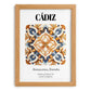 Cádiz, Spain – Travel Poster, set in oak frame