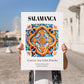 Salamanca, Spain – Travel Wall Decor, no-text version framed in wood