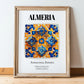Almeria, Spain – Travel Wall Art, in wooden frame leaning on the floor