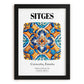 Sitges, Spain – Travel Print, in sleek black frame