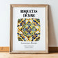 Roquetas De Mar, Spain – National Pride Wall Decor, in wooden frame leaning on the floor