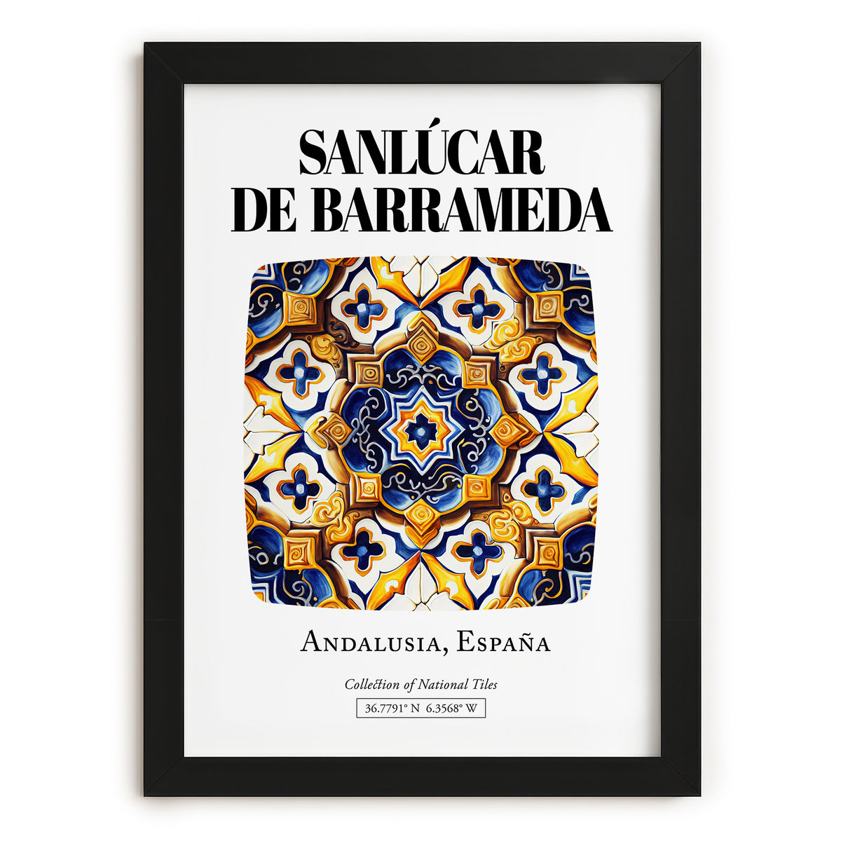 Sanlúcar De Barrameda, Spain – Travel Print, in sleek black frame