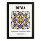 Denia, Spain – Travel Poster, in sleek black frame