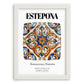 Estepona, Spain – Travel Poster, placed in minimal white frame