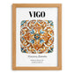 Vigo, Spain – Travel Print, set in oak frame