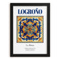 Logroño, Spain – Travel Print, in sleek black frame