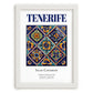 Tenerife, Spain – Travel Print, placed in minimal white frame