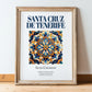 Santa Cruz de Tenerife, Spain – Travel Wall Art, in wooden frame leaning on the floor
