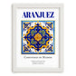 Aranjuez, Spain – Travel Poster, placed in minimal white frame