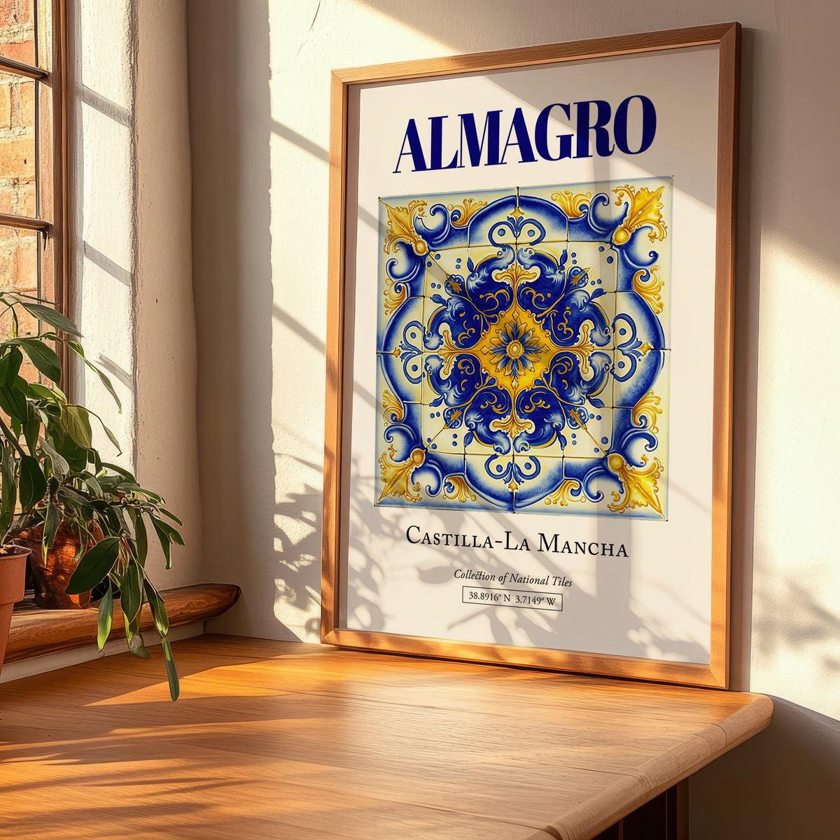 Almagro, Spain – World Heritage Travel Poster, clean layout with no caption