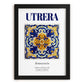 Utrera, Spain – Architectural Travel Art, in sleek black frame