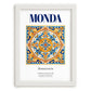 Monda, Spain – Travel Wall Decor, placed in minimal white frame