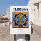 Terrassa, Spain – Wanderlust-Inspired Poster, no-text version framed in wood