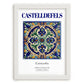Castelldefels, Spain – Travel Print, placed in minimal white frame