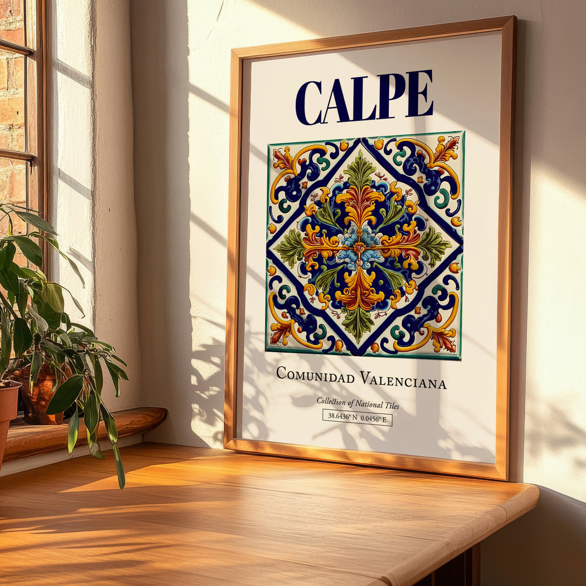 Calpe, Spain – Travel Poster, clean layout with no caption