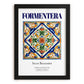 Formentera, Spain – Architectural Travel Art, in sleek black frame