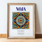 Noja, Spain – Travel Wall Art, in wooden frame leaning on the floor