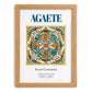 Agaete, Spain – Retro Travel Poster, set in oak frame