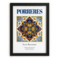 Porreres, Spain – Travel Print, in sleek black frame