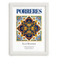 Porreres, Spain – Travel Print, placed in minimal white frame