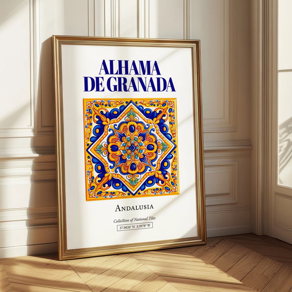 Alhama de Granada, Spain – Retro Travel Poster, styled in a charming Paris street view