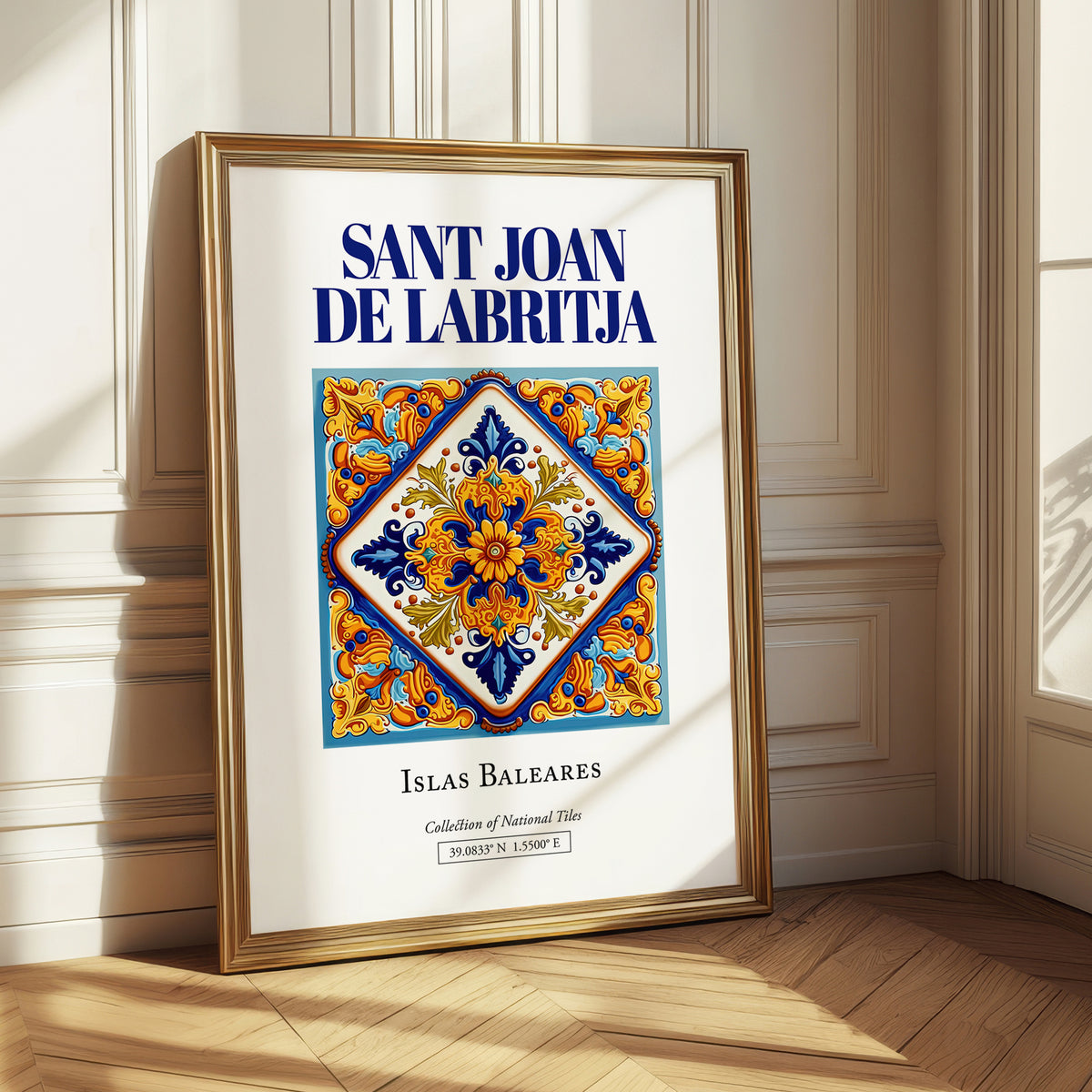 Sant Joan de Labritja, Spain – Historic Cities Art Print, styled in a charming Paris street view