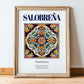 Salobreña, Spain – Travel Wall Decor, in wooden frame leaning on the floor