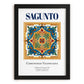 Sagunto, Spain – Travel Print, in sleek black frame