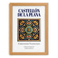 Castellón de la Plana, Spain – Travel Print, set in oak frame