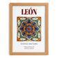 León, Spain – Travel Print, set in oak frame
