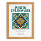 Puerto del Rosario, Spain – Minimalist Travel Print, set in oak frame