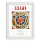Lugo, Spain – Travel Poster, placed in minimal white frame