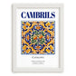 Cambrils, Spain – Vintage Travel Poster, placed in minimal white frame