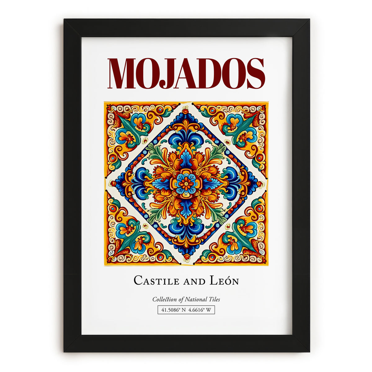 Mojados, Spain – Travel Print, in sleek black frame