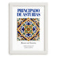 Principado de Asturias, Spain – Travel Poster, placed in minimal white frame