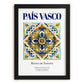 País Vasco, Spain – Travel Poster, in sleek black frame