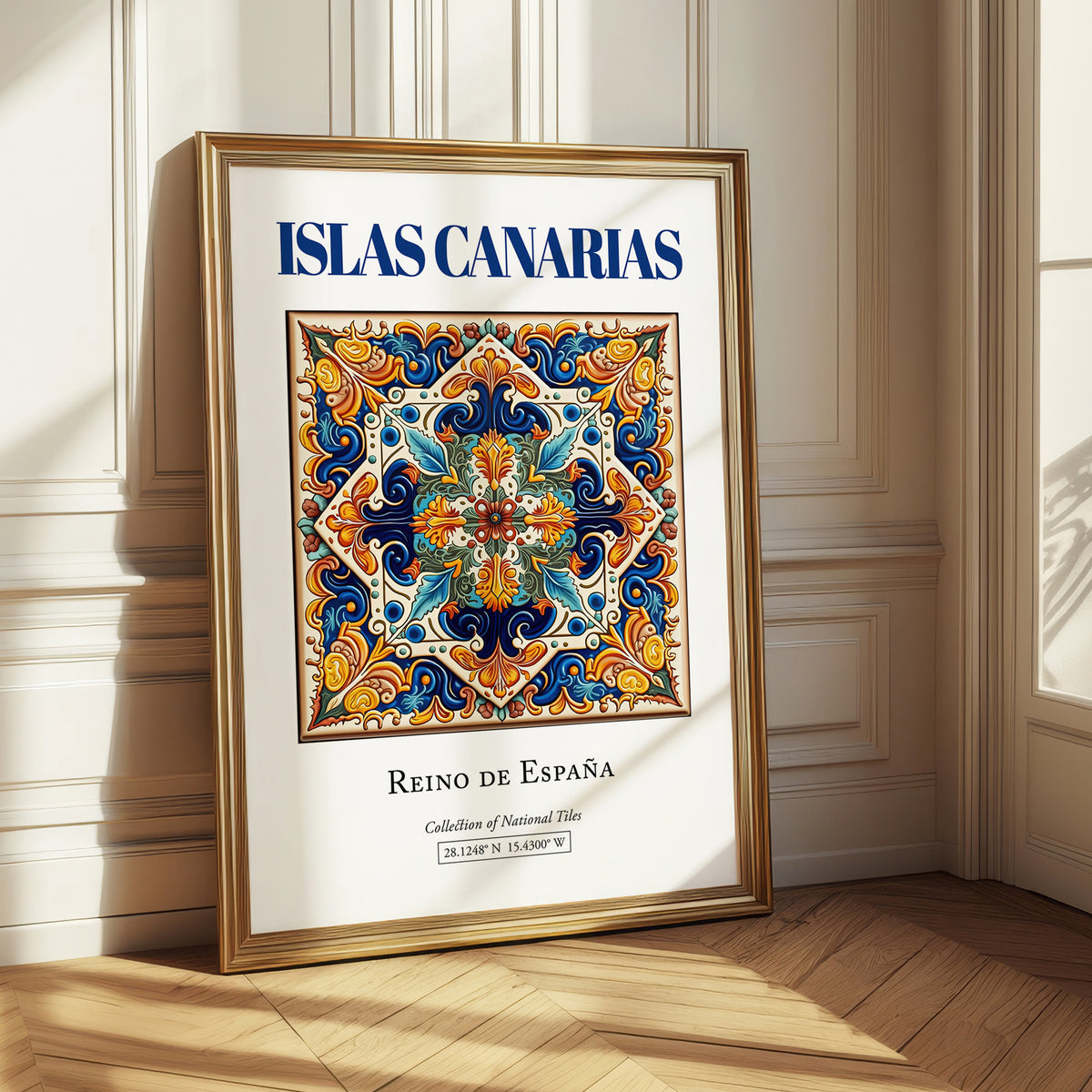 Islas Canarias, Spain – Travel Poster, styled in a charming Paris street view