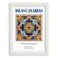 Islas Canarias, Spain – Travel Poster, placed in minimal white frame